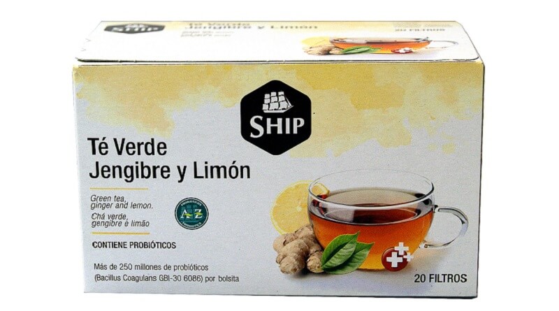 Ship, la marca de infusiones de Azaconsa, lanza un té verde de jengibre, limón y probióticos
