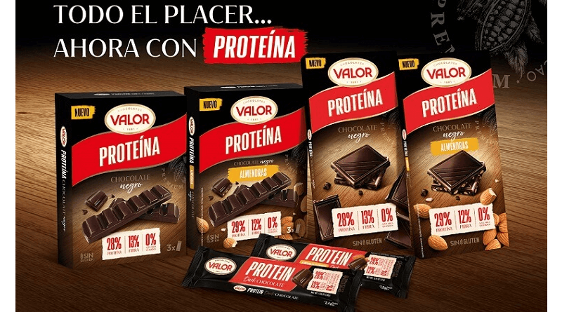 Valor Proteína, nueva gama de chocolates funcionales de Valor