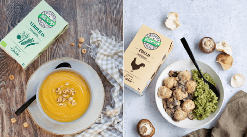 Biocop presenta sus nuevos caldos ecológicos de verduras y de pollo