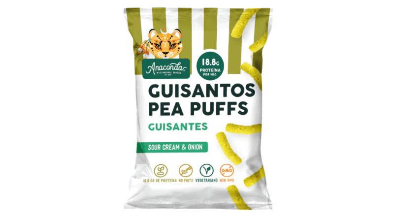 Anaconda Foods lanza los nuevos gusanitos de harina de guisantes