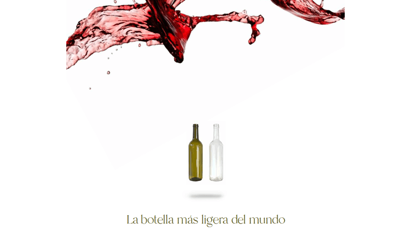 Vidrala presenta la botella de vino más ligera del mundo