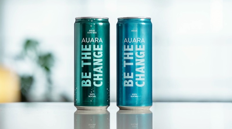 AUARA presenta su nueva línea de agua sin gas en lata