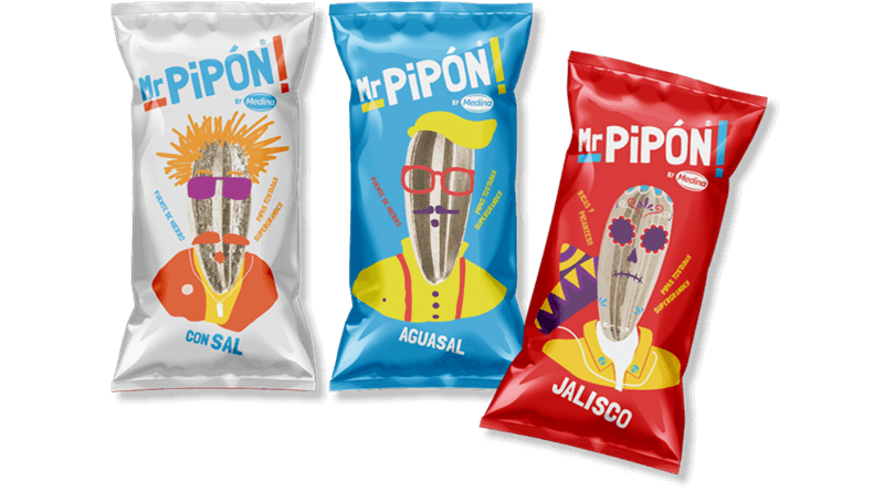 Frutos Secos Medina lanza su gama de pipas Mr. PIPÓN by Medina