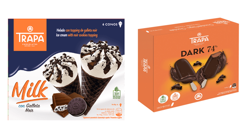Chocolates Trapa amplía su gama de helados