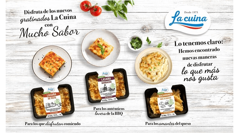 Gourmet amplia su gama de platos preparados gratinados con tres nuevos lanzamientos