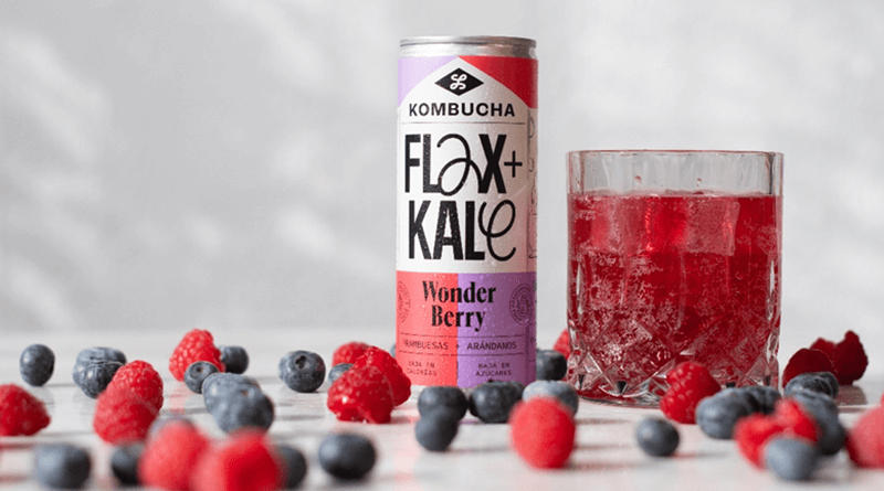 Flax & Kale presenta su primera kombucha en formato lata