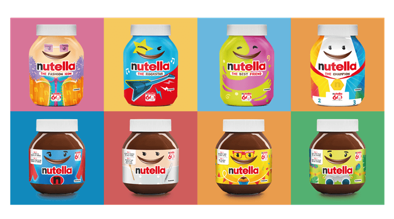 Nutella celebra su 60 aniversario con una nueva edición limitada de sus tarros