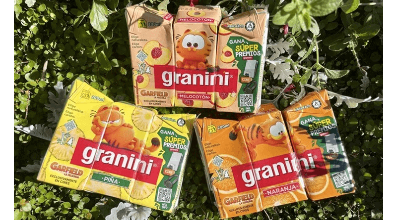 granini celebra el estreno de Garfield con una edición limitada muy especial