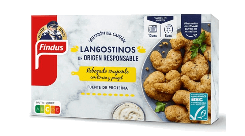 Findus amplía su gama de pescado y marisco preparados con langostinos rebozados crujientes con limón y perejil