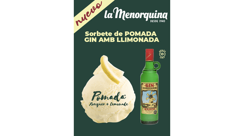 La Menorquina y Xoriguer lanzan un sorbete de gin con limonada