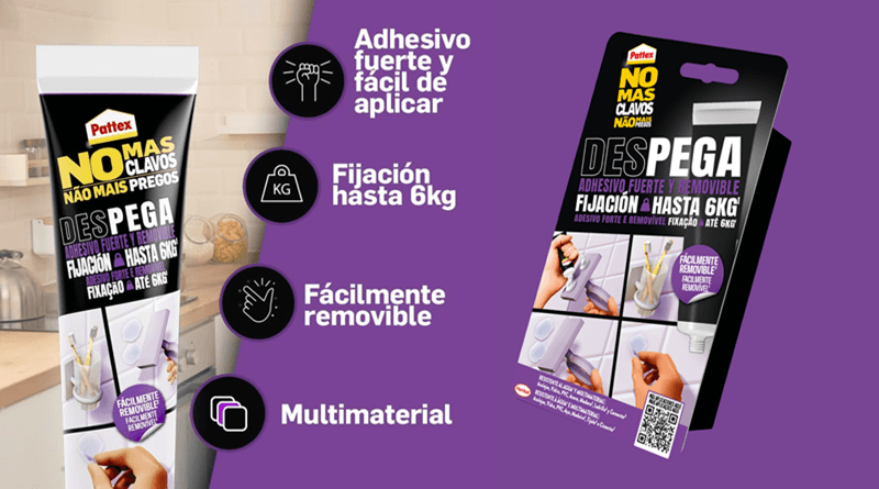 Pattex No Más Clavos lanza un nuevo adhesivo removible de alto rendimiento