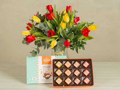 Chocolates Trapa e Interflora presentan la pareja perfecta para San Valentín