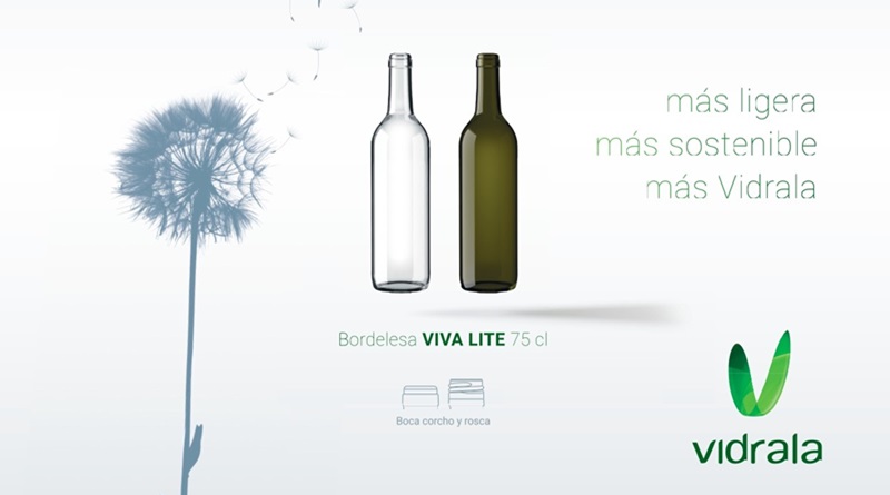 Vidrala presenta la botella BD VIVA LITE 75 CL