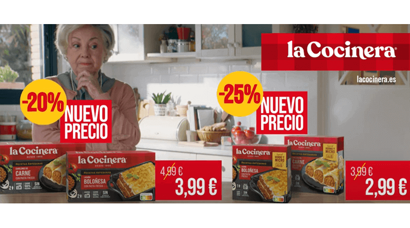 La Cocinera reduce sus precios hasta un 25% en toda su gama de lasañas y canelones