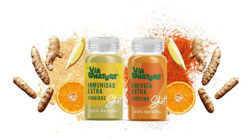 Vianature lanza sus nuevos shots funcionales de cúrcuma y jengibre