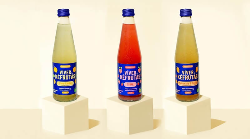 Víver lanza el primer kéfir de frutas sin lactosa