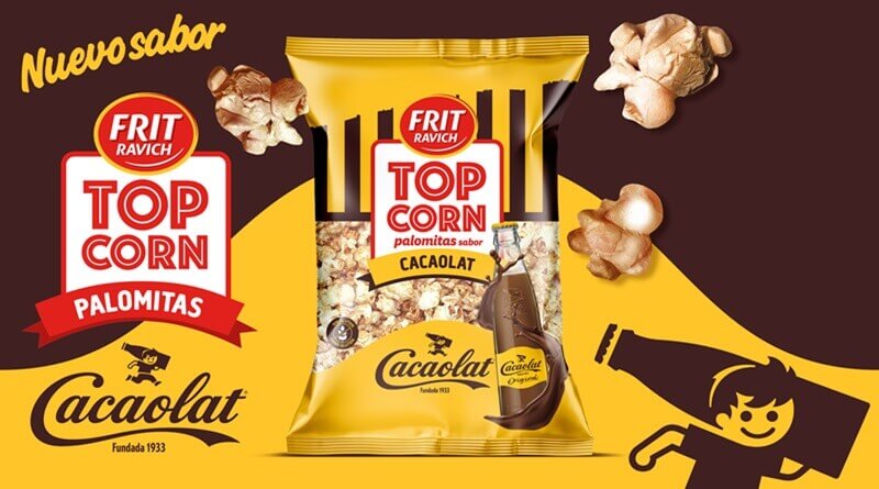 Frit Ravich y Cacaolat se unen para lanzar el nuevo sabor de Top Corn