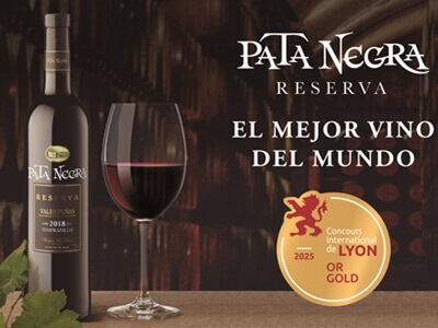 Pata Negra Valdepeñas Reserva 2018, Mejor Vino del Mundo