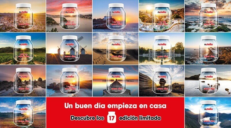 Nutella lanza una edición limitada inspirada en los amaneceres de España