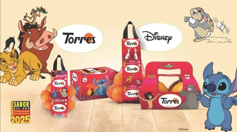 Frutas Torres estrena packaging de Disney para los más pequeños