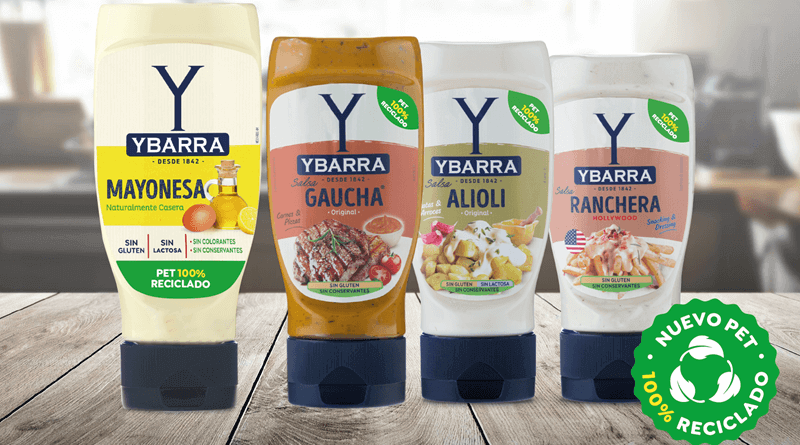 Ybarra refuerza su compromiso con el medio ambiente lanzando envases pet 100% reciclado