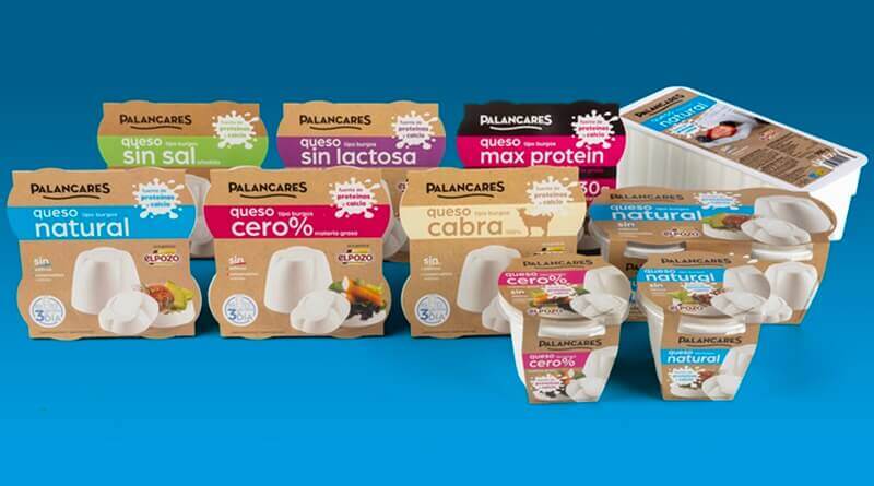 Palancares Alimentación renueva la imagen de su gama de queso tipo Burgos
