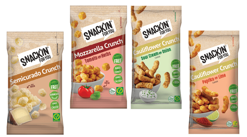 Snack'In For You lanza Coliflor Crunch y amplía su gama de Cheese Crunch