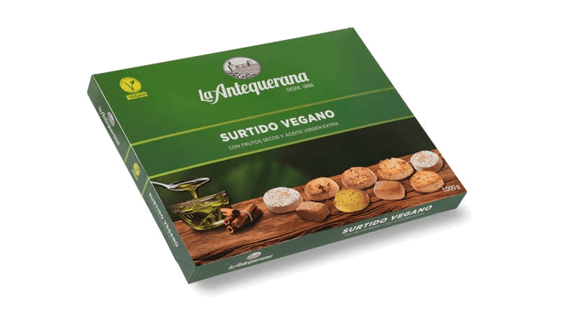 La Antequerana lanza el primer surtido navideño vegano del mercado