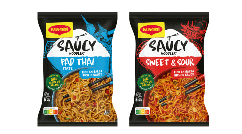 Maggi presenta su nueva gama Saucy Noodles en bolsa