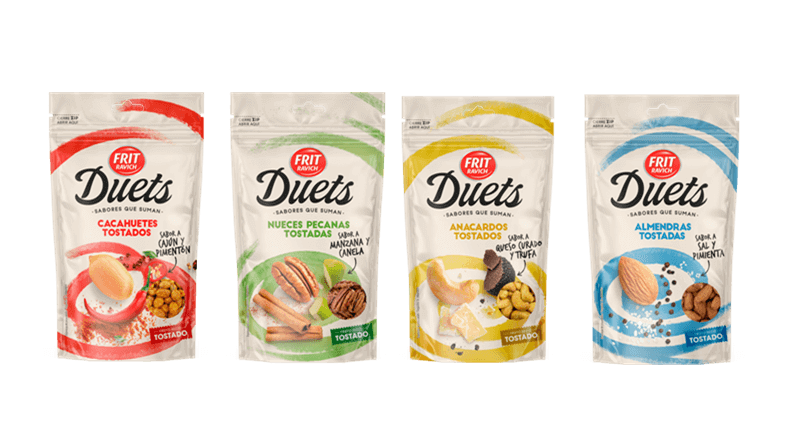 Duets, la nueva marca de Frutos Secos tostados y saborizados de Frit Ravich