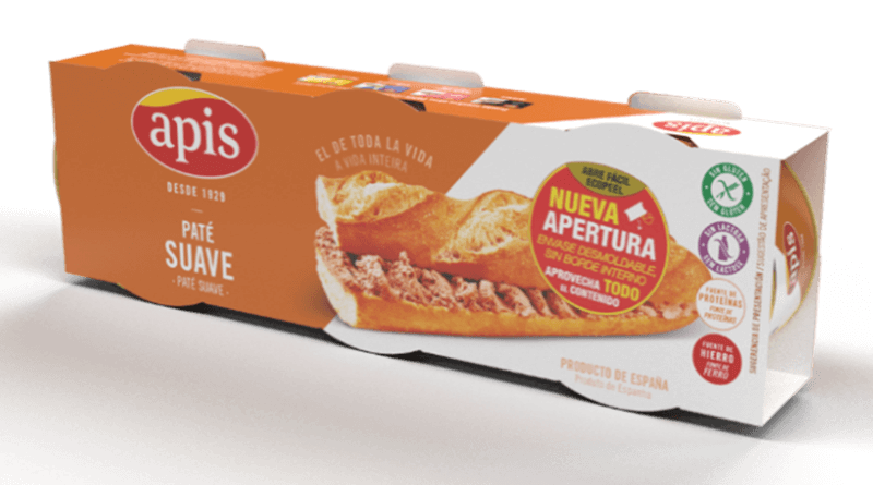 Ecopeel®, el nuevo envase eficiente de Apis para su gama de patés