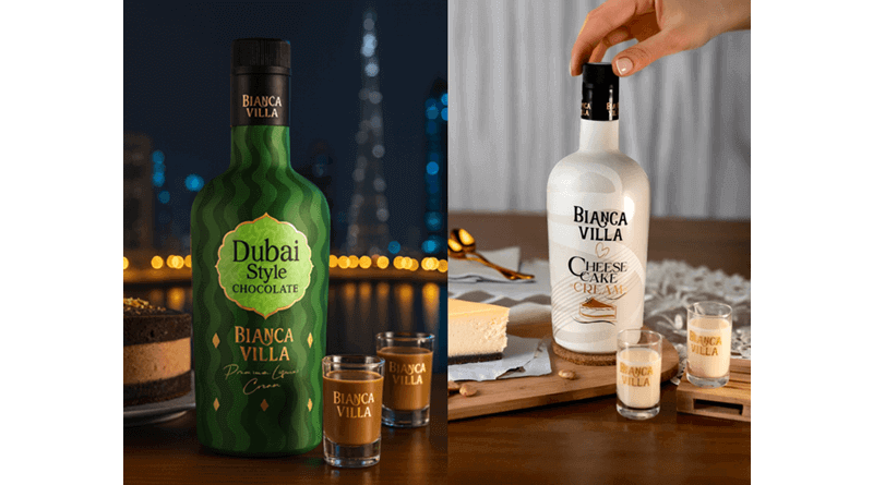 Grupo La Navarra presenta sus nuevas cremas de licor Bianca Villa Chocolate Dubai y CheeseCake