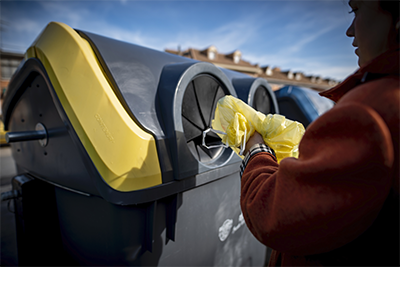 El uso del contenedor amarillo creció un 8,5% y el del azul bajó 0,3% en un 2020 marcado por la pandemia