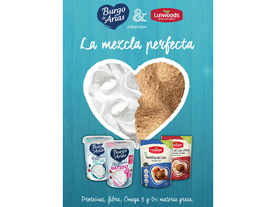 Queso Fresco Batido y Skyr Burgo de Arias se alían con semillas Linwoods