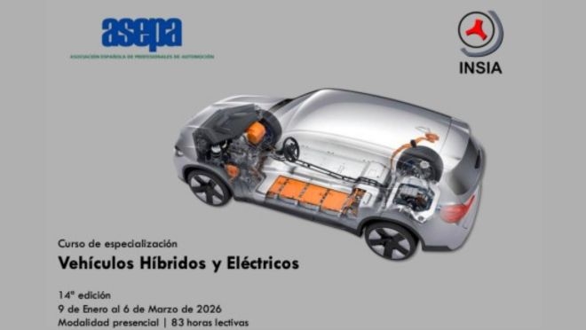 Asepa madruga y pone en marcha  el 9 de enero un curso de formación en vehículos híbridos y eléctricos 