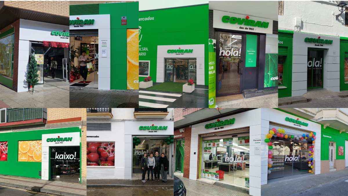Covirán suma nueve nuevos supermercados en Cataluña, Andalucía, País Vasco, Extremadura y La Rioja
