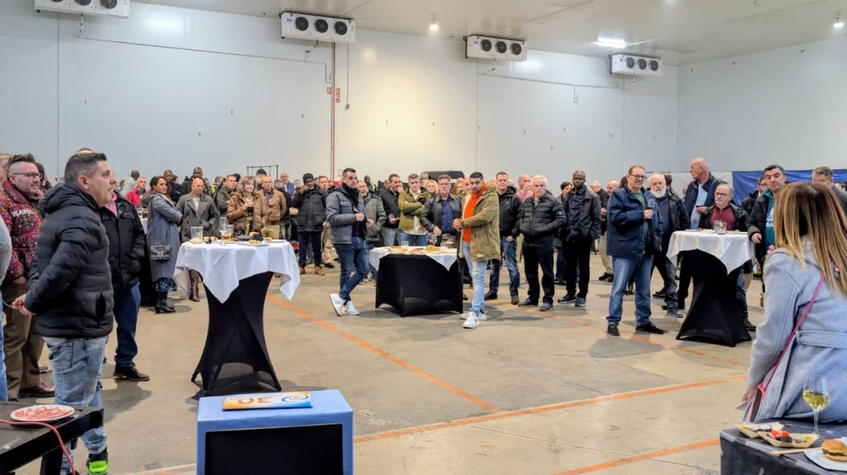 El punto culminante del acto fue el discurso de agradecimiento a la plantilla.