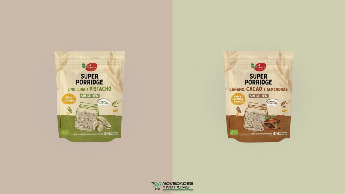 Pistacho Bio y sin Gluten y Cacao Bio y sin Gluten.