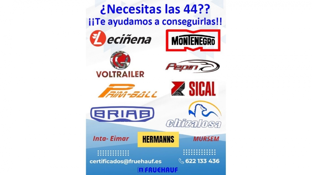 Fruehauf Recambios ofrece asesoramiento para analizar la adaptación de semirremolques a la normativa de las 44 toneladas