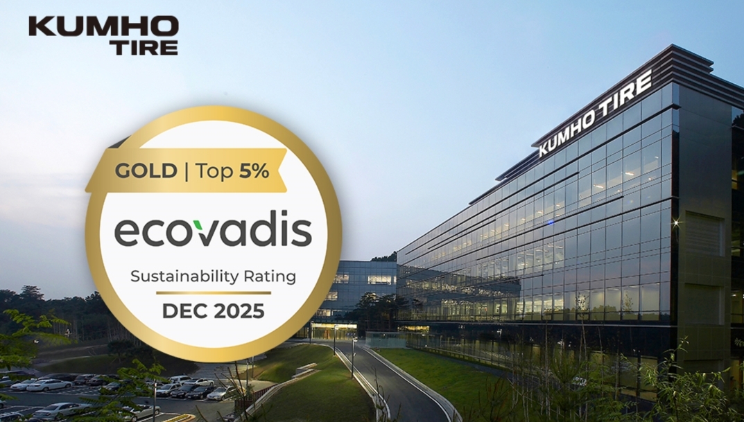 Kumho Tire logra por segundo año la medalla de oro EcoVadis que reconoce sus avances en sostenibilidad y gestión ética