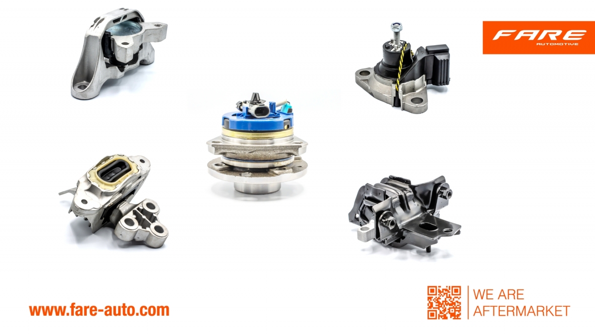 Fare refuerza su gama de soportes de motor para vehículos electrificados y asiáticos