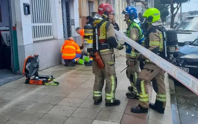 Tres heridos por inhalación en un taller de Narón (A Coruña) tras un escape de monóxido de carbono en un generador de gasóleo