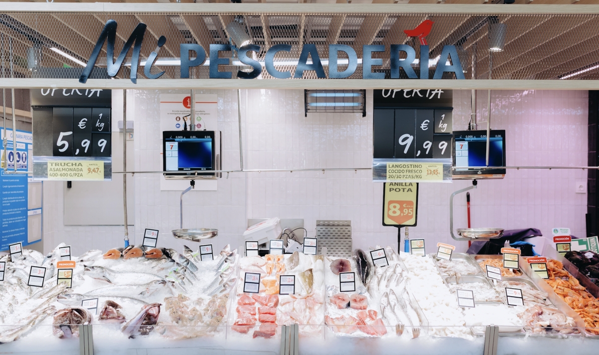 Pescadería de Alcampo.