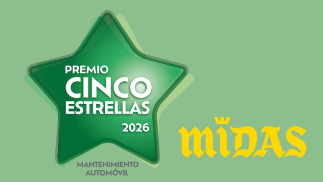 Midas gana el Premio Cinco Estrellas 2026 en la categoría de 'Mantenimiento de Automóvil'