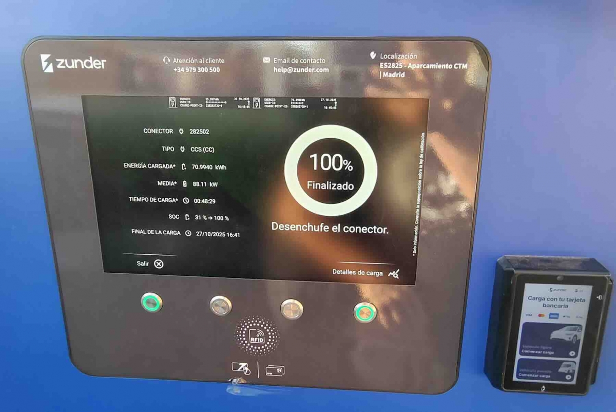 En la imagen podemos ver los detalles de una de las recargas.