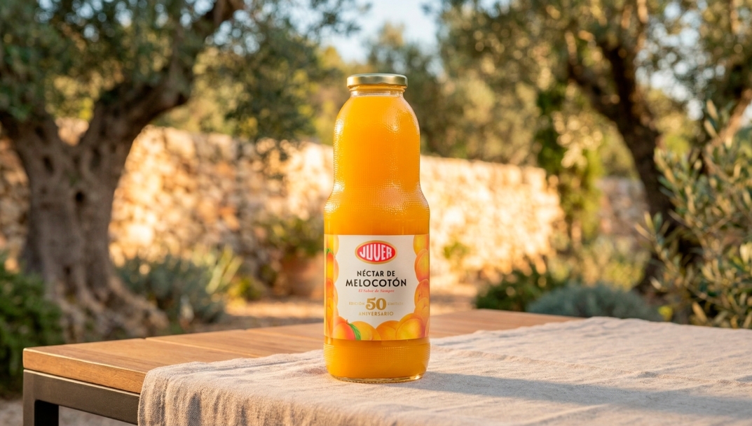 Juver celebra sus 50 años con una edición limitada de néctar de melocotón