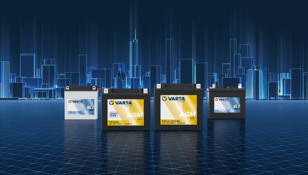 Clarios presenta la nueva gama de baterías Varta Powersports AGM Active
