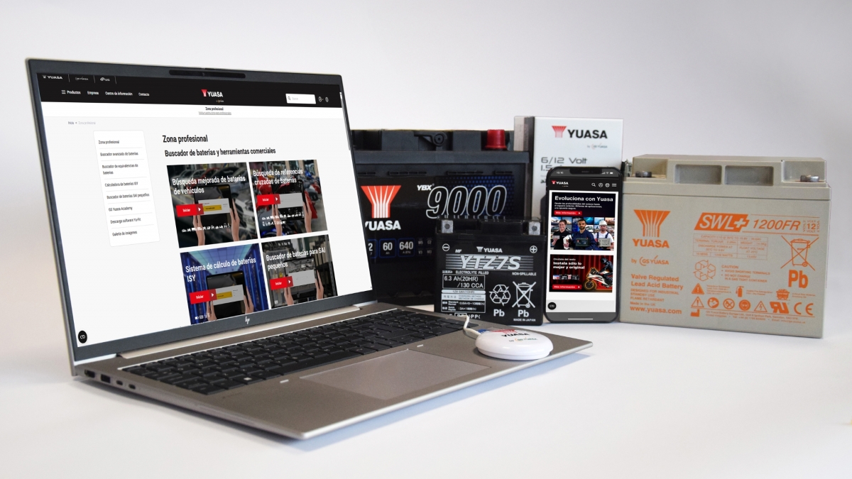 GS Yuasa lanza su nueva web europea, un entorno digital pensado para el profesional