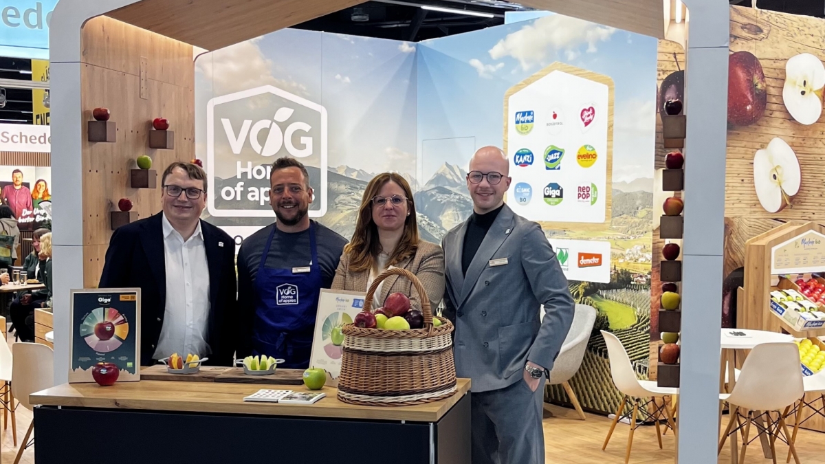 Las manzanas ecológicas de VOG Home of apples afianzan su posición en Europa