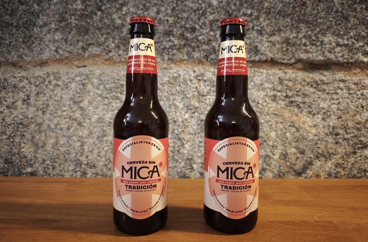 Cerveza sin alcohol de Mica.